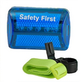 Blue Rectangle LED Light Up Bike Reflector